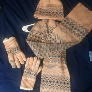 Winter set (scarf, hat, & gloves)